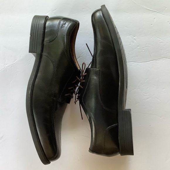 Clark Collection WHIDDON CAP TOE OXFORD Men Dress Black Shoes Lace Tie Sz 11 - Picture 3 of 8